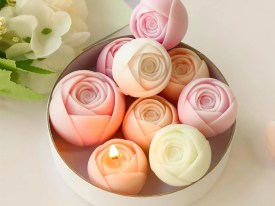 Molde silicona rosa cerrada 